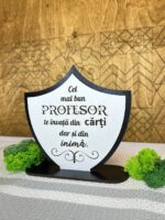 Trofeu personalizat Alb-Negru - imagine 3