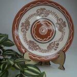 Farfurie din lut ”Linia albă”(25 cm)