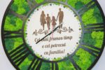 Ceas cu licheni "Familia" - imagine 2