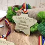 Medalie (medalii) pentru absolvent "Stea" din sticlă organică