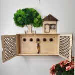Suport pentru chei "Casa cu copac" cu dulăpior - imagine 3