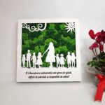 Panou cu licheni "Educatoare"