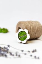 Magnet cu licheni "Floare " - imagine 3