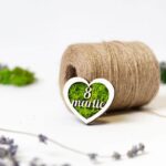 Magnet cu licheni "Inimă "