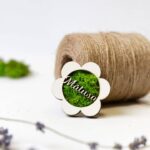 Magnet cu licheni "Floare "