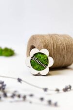 Magnet cu licheni "Floare "