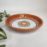 Farfurie din lut cu ”Linia albastră” (25 cm) - Image 2
