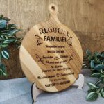 Platou rotund cu mâner cu personalizare - imagine 2