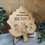Platou Frunza "Arțar" cu mâner cu personalizare - Image 2