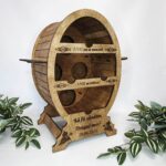 Mini Bar “Butoi” pentru 4 sticle de vin și 6 pahare - imagine 2