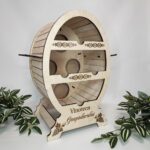 Mini Bar “Butoi” pentru 4 sticle de vin și 6 pahare - imagine 2