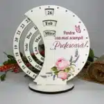 Calendar Veșnice Rotunde cu Tipar "Profesoară"