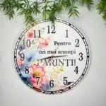 Ceas  "Pentru cei mai scumpi părinți"