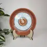 Farfurie din lut cu ”Linia albastră” (25 cm)