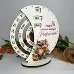 Calendar Veșnice Rotunde cu Tipar "Profesoară" - Image 2