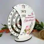 Calendar Veșnice Rotunde cu Tipar "Educătoare" - Image 2