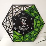 Ceas cu licheni  "Hexagon 2" - imagine 4